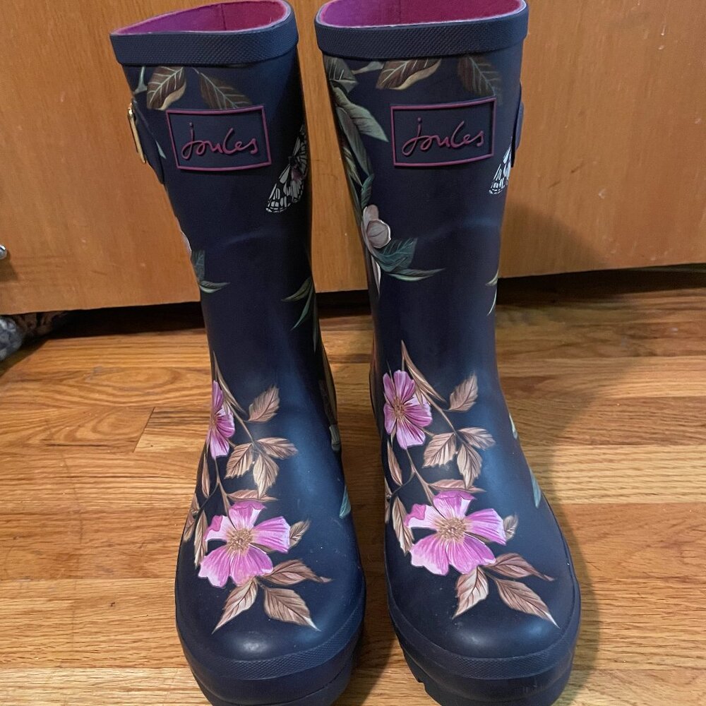 Floral Rubber / Rain Boots - Picture 2 of 5